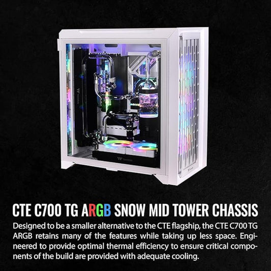 Thermaltake CTE C700 ARGB Snow Mid Tower Compter Case