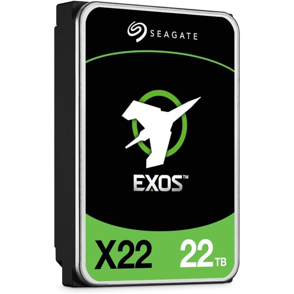 Seagate Exos X22 22TB 7200RPM SATA III 3.5" NAS 512MB Cache Helium-Sealed CMR Enterprise HDD