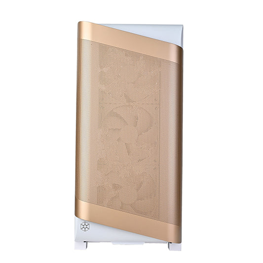 SilverStone SETA A2 ATX Mid Tower PC Case with Tempered Glass - White Rose Gold