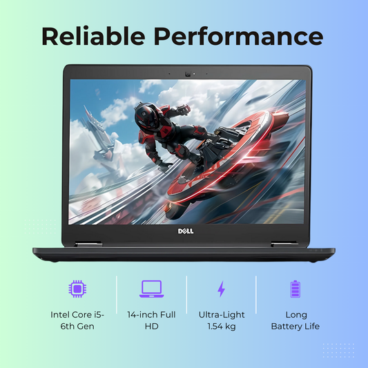 (Refurbished) Dell Latitude 7470 14" Laptop 8GB RAM 256GB SSD Intel Core i5 6th Generation Win 10 Pro