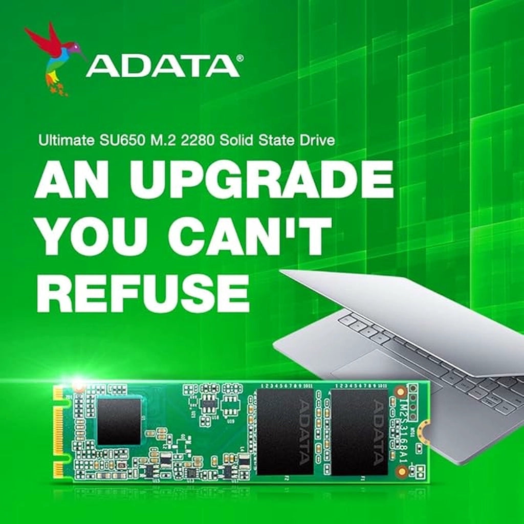 ADATA SU650 256GB M.2 SATA 3D NAND Internal SSD for Desktops & Laptops