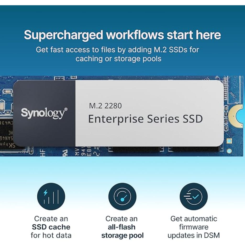 Synology SNV5420 400GB M2 NVMe PCIe SSD for NAS Caching Workloads