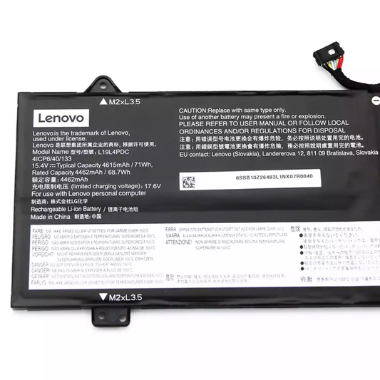 Lenovo L19L4PDC Original OEM 71Whr 4622mAh 15.36V 4 Cell Laptop Battery