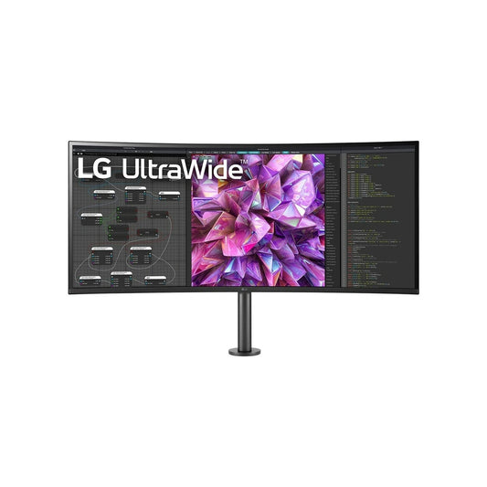 LG UltraWide 38WQ88C-W 38" QHD+ IPS Curved Monitor – 75Hz, 1ms, USB-C, HDR10, Built-in Speakers, Ergo Stand for Productivity