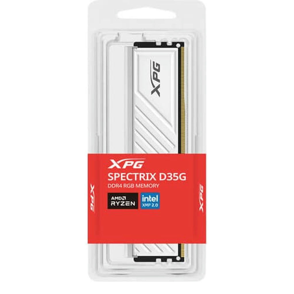 XPG SPECTRIX D35G DDR4 32GB 3600MHz CL18 RGB RAM- WHITE