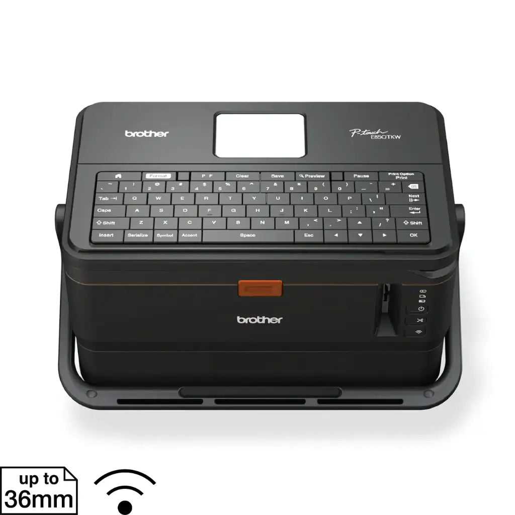 Brother PT-E850TKW Industrial Ferrule Tube & Label Printer Auto Cutter USB/Wi-Fi