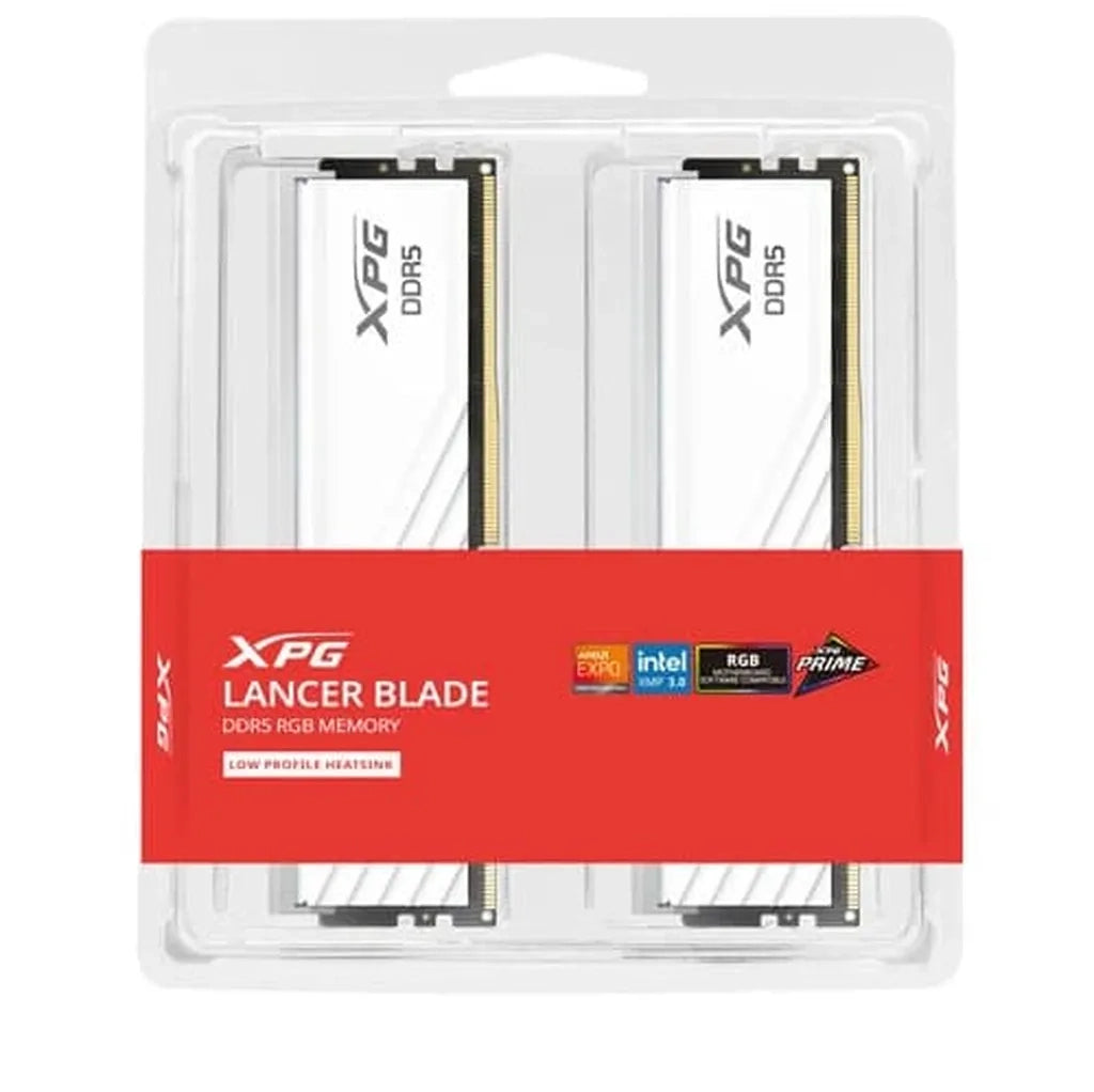XPG LANCER RGB DDR5 RAM 16GB 6000MHz CL40 Gaming Desktop Memory White