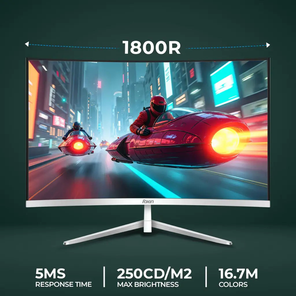 Foxin Elite Pro 24" 100Hz Full HD 1080p Curved LED Monitor