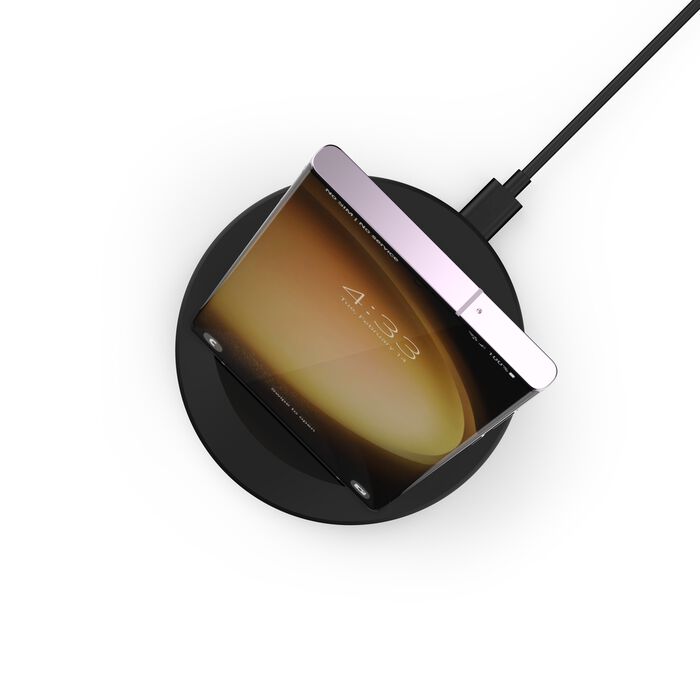 Belkin 15W Wireless Charging Stand + QC 3.0 24W Wall Charger - Black