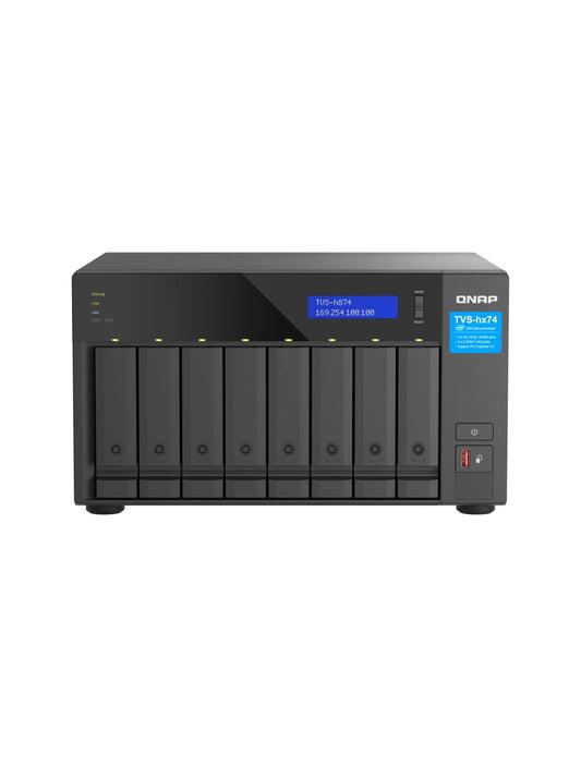QNAP TVS-h874-i7-32G 8 Bay 2.5GbE Desktop Network Attached Storage - Black
