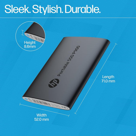 HP P900 1TB Portable SSD USB 3.2 Gen 2 External Solid State Drive - Black
