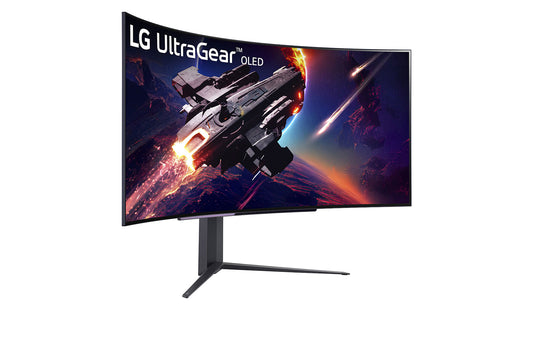 LG UltraGear 45GR95QE-B 45″ WQHD 240Hz OLED Curved Gaming Monitor