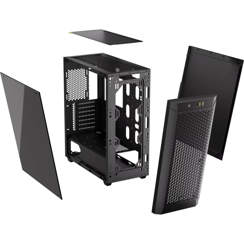 CORSAIR 480T Airflow Tempered Glass Mid-Tower Case- Black