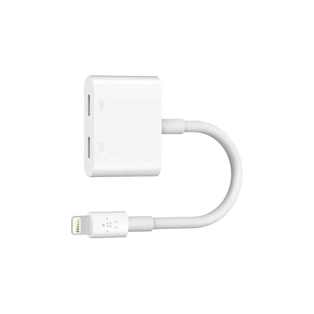 Belkin F8J198BTWHT Lightning Audio + Charge RockStar Adapter-tpstech