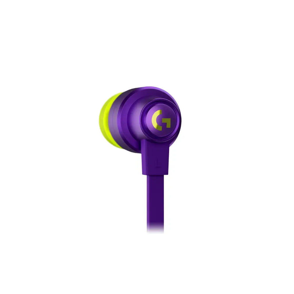 Logitech G333 Wired Gaming Earphones with Dual Drivers & In-Line Mic Purple-tpstech.in