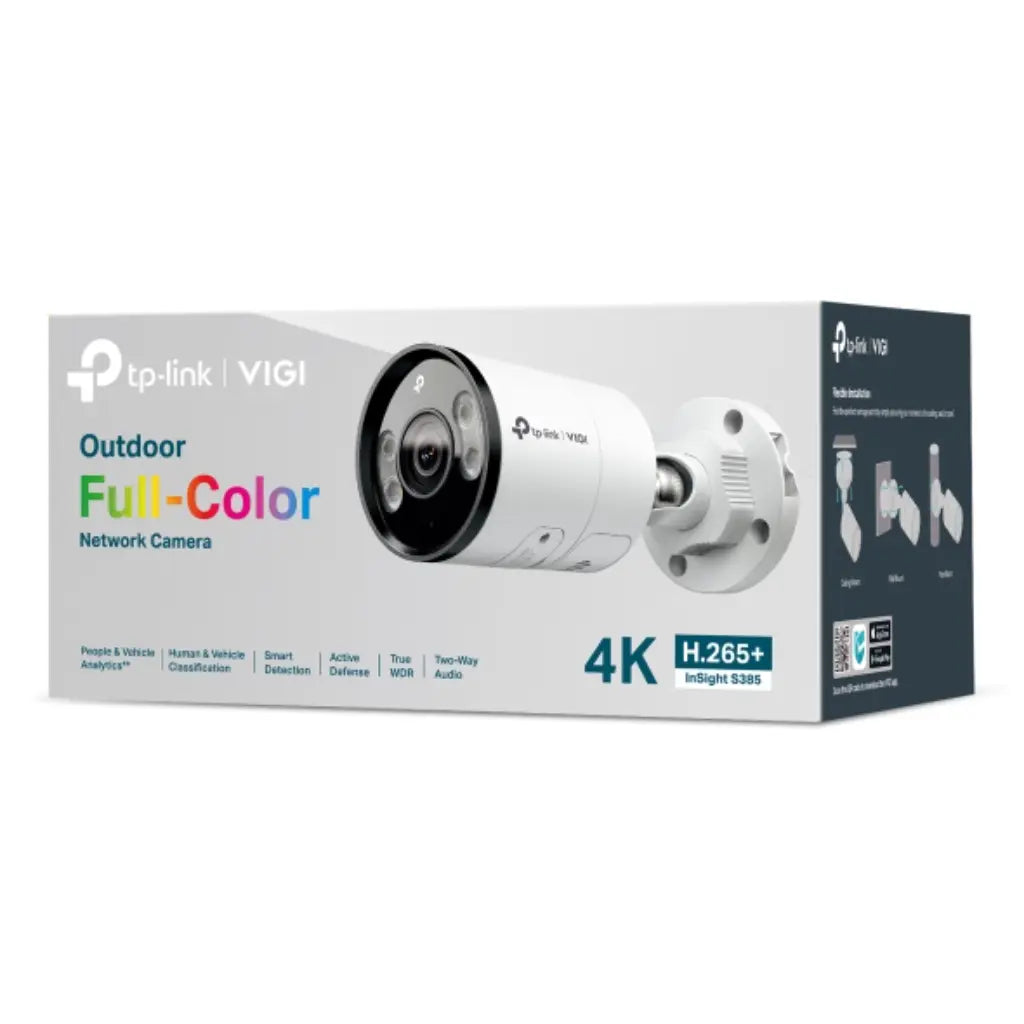 TP-Link VIGI InSight S385 4K Ultra HD 8MP Outdoor Full-Color Bullet Network Camera-tpstech.in