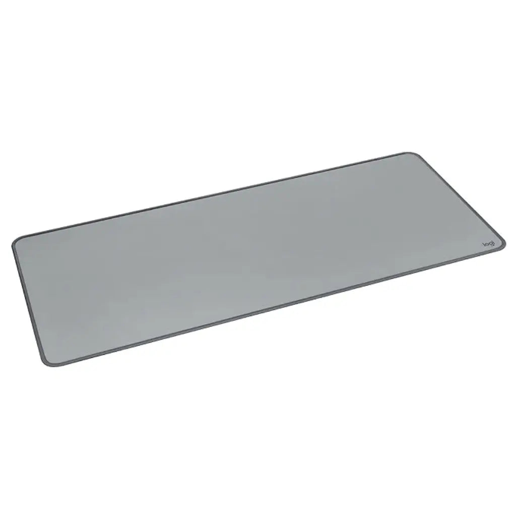 Logitech Desk Mat Studio Series Spill Resistant Anti Slip Soft Fabric Surface - Mid Grey