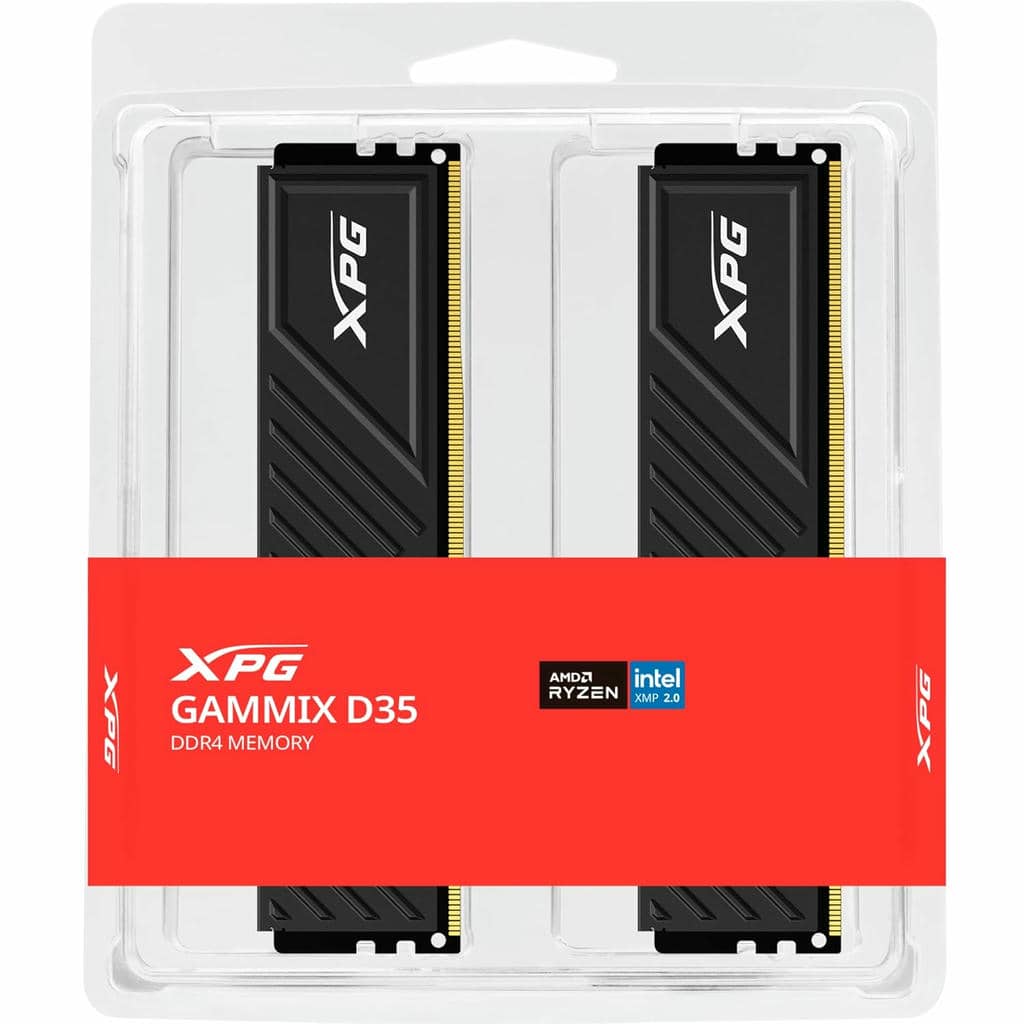 XPG GAMMIX D35 64GB (2x32GB) DDR4 RAM 3200MHz CL16 Gaming Desktop Memory
