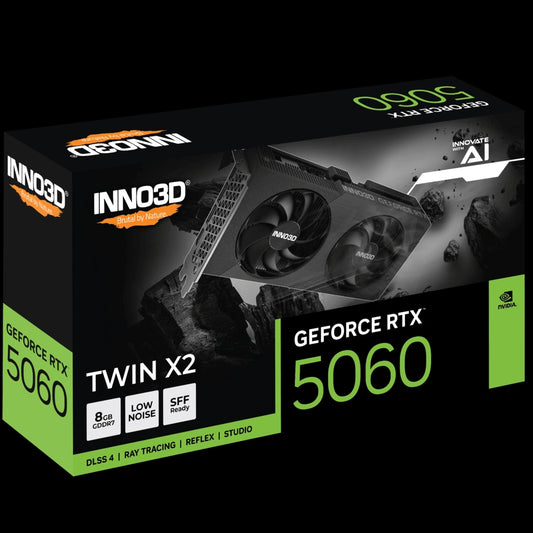 INNO3D GeForce RTX 5060 8GB TWIN X2 GDDR7 Graphics Card