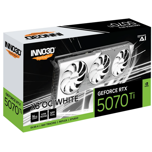 INNO3D GeForce RTX 5070 TI X3 OC 16GB GDDR7 Graphics Card-White