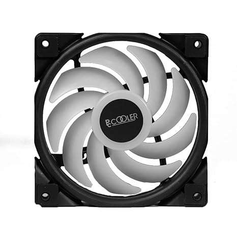 [RePacked]PCCOOLER Halo Fixed Color Fan with 1400 RPM, 120mm 4-Pin PWM RGB Fan