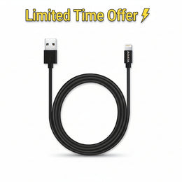 ADATA MFI Certified Lightning Micro USB Data Cable for Apple Devices - Black