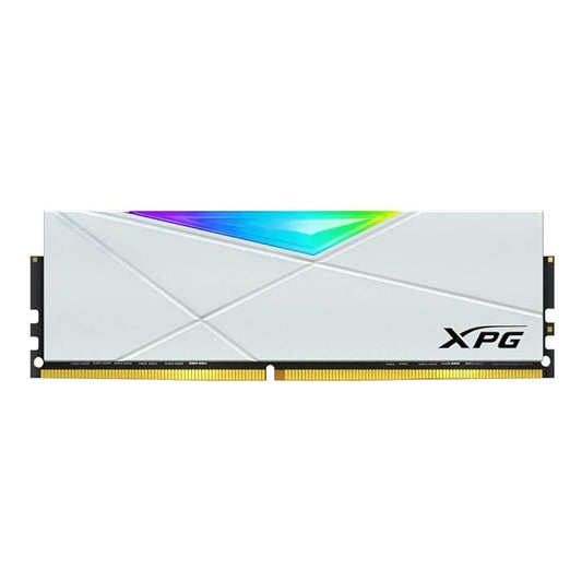 XPG SPECTRIX D50 16GB (8*2) DDR4 RAM 3200MHz CL16 RGB Gaming Desktop Memory-White