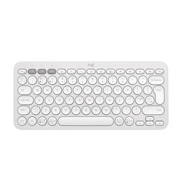 Logitech Pebble Keys 2 K380s Multi Device Bluetooth Wireless Keyboard - Tonal White