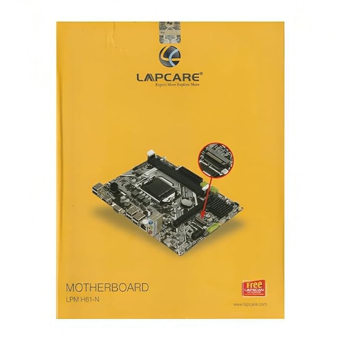 LAPCARE Intel H61 Chipset LGA1155 Socket DDR3 Motherboard with NVME Slot