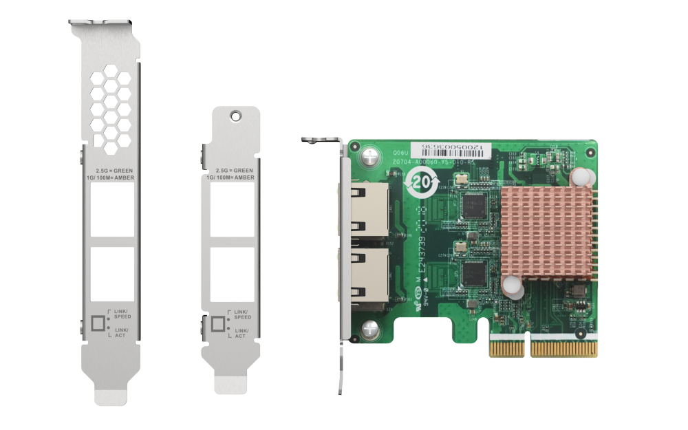 QNAP QXG-2G2T-I225 Dual Port 2.5GbE PCIe Network Expansion Card