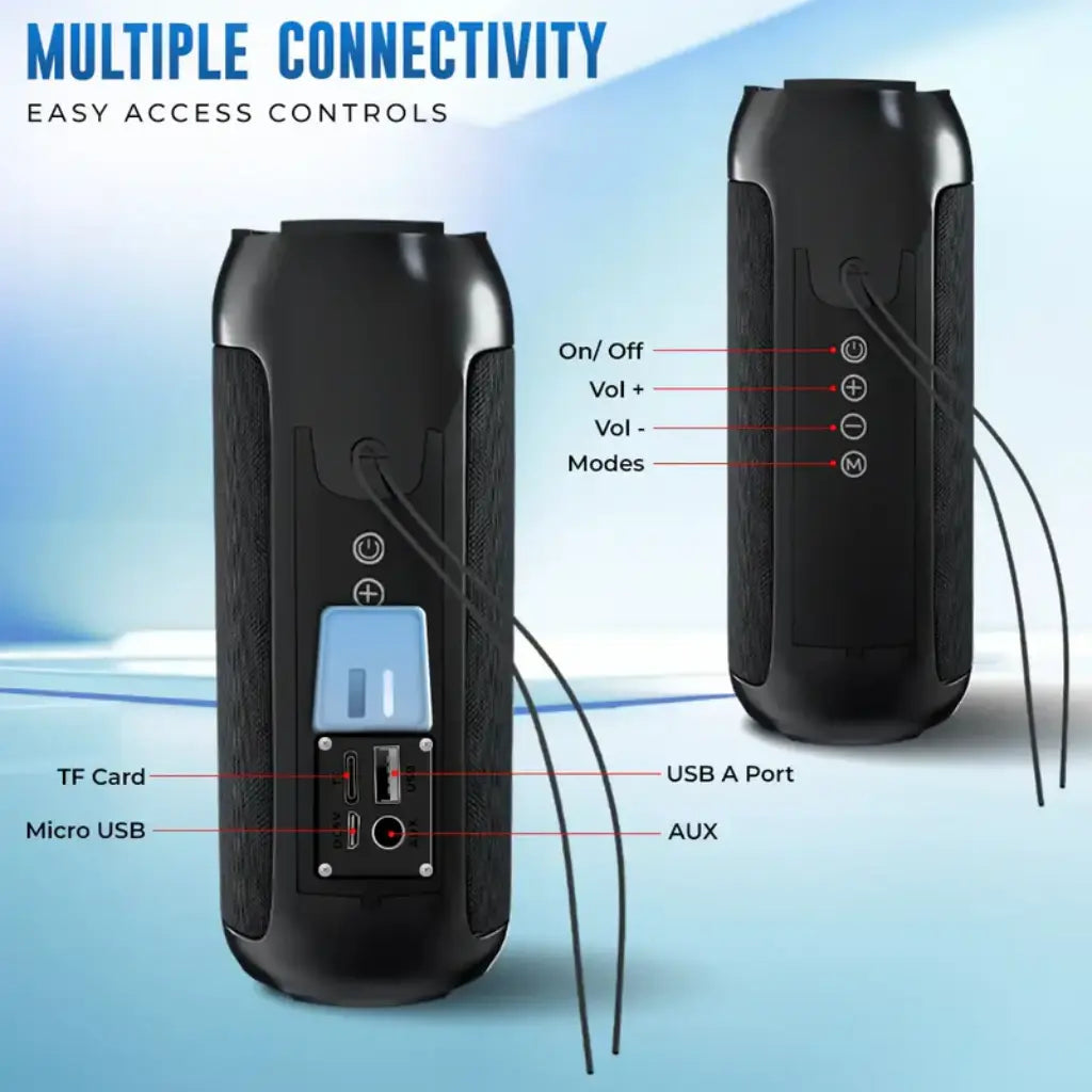 Lapcare GoBeat VI LKAMBO8629 10W Bluetooth 5.3 Portable Stereo Speaker-tpstech.in