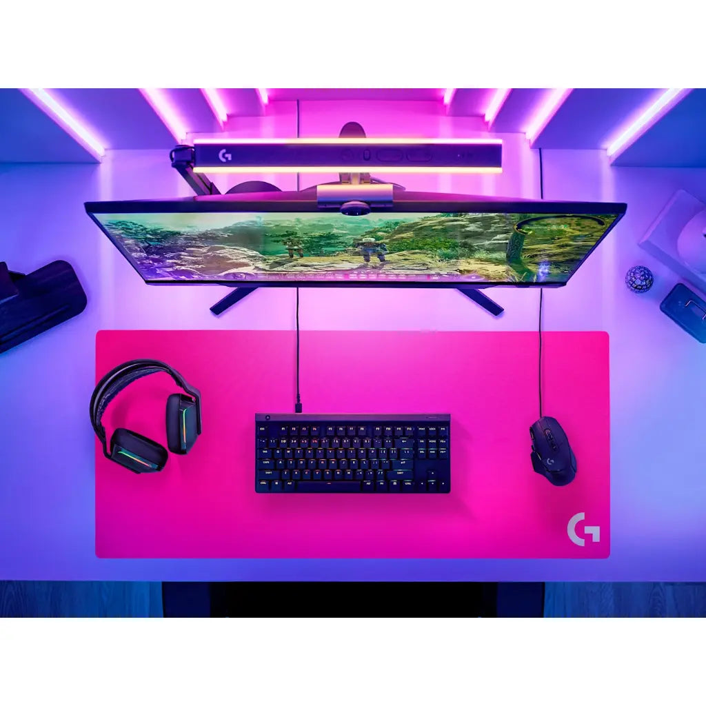 Logitech G840 Extra Large Gaming Mouse Pad - Pink-tpstech.in