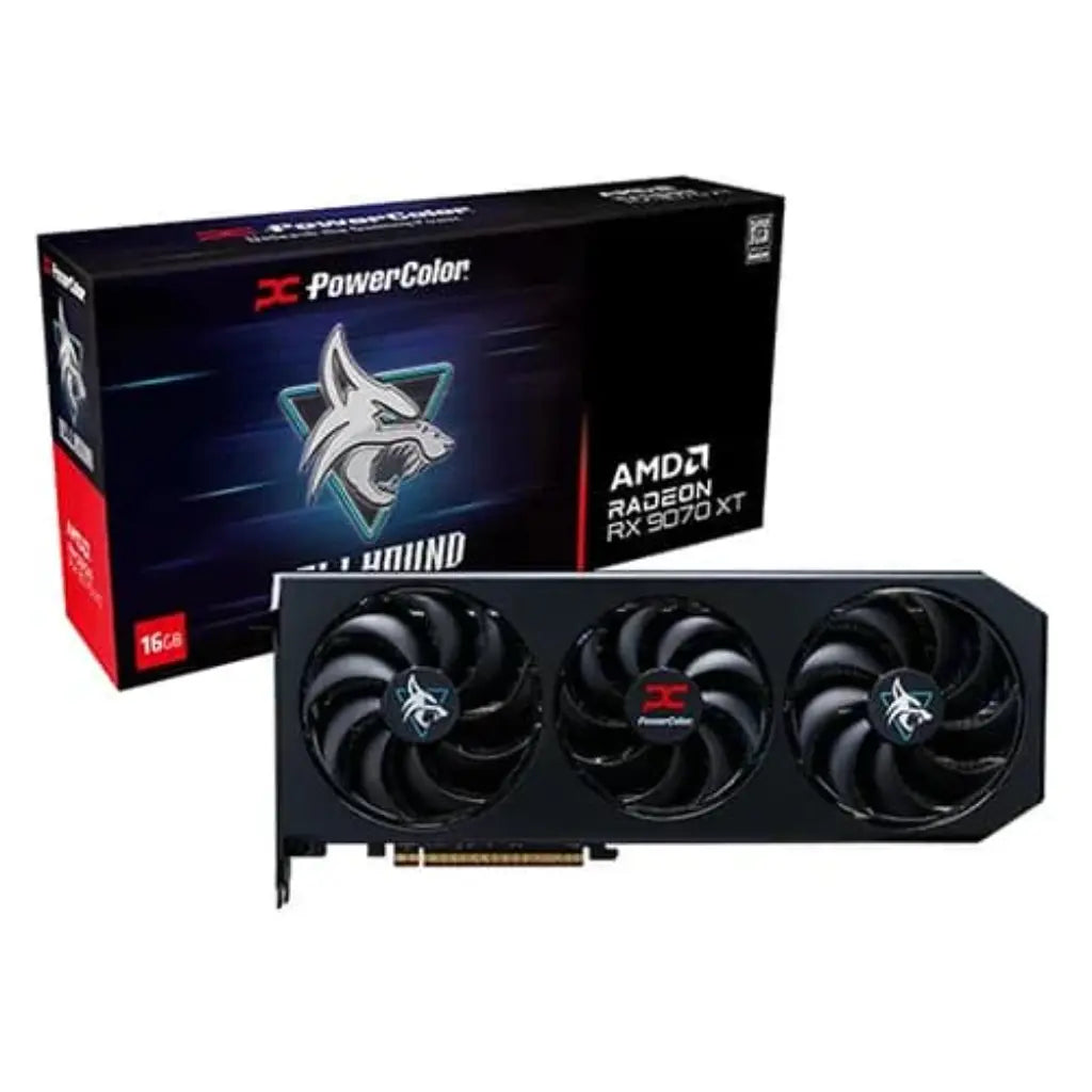PowerColor Hellhound AMD Radeon RX 9070 XT 16GB GDDR6 Graphics Card-tpstech.in