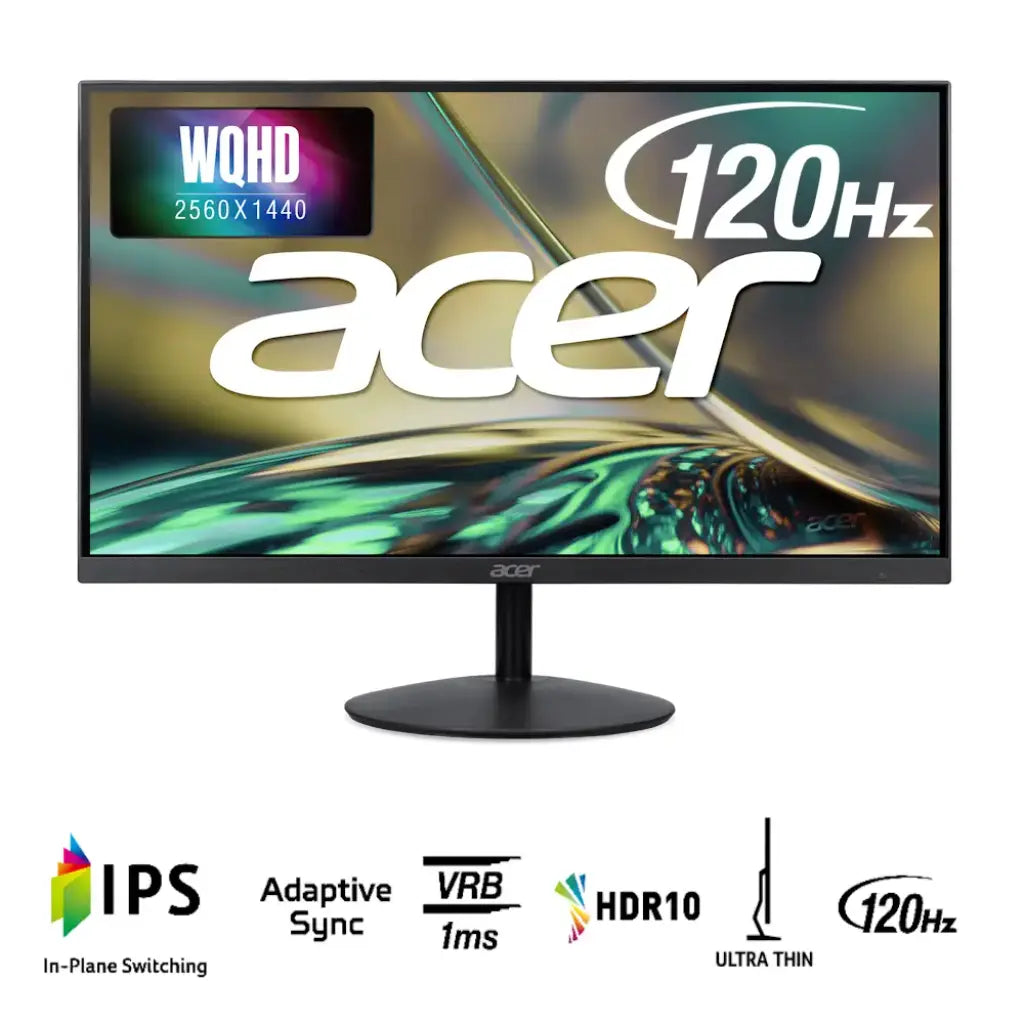 Acer SA272U G0 27" 120Hz 1ms WQHD IPS Monitor with Built In Speakers
