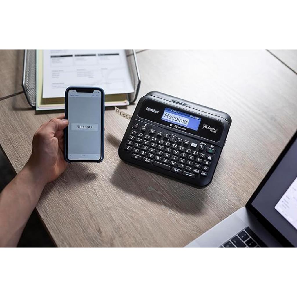 Brother PT-D610BT Professional Label Printer with Bluetooth & USB Auto Cutter & Full-Color LCD