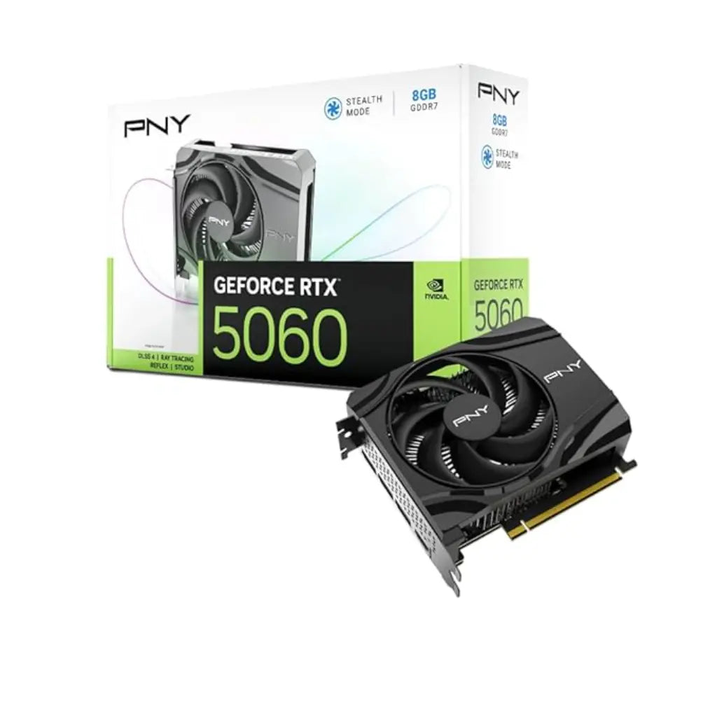 PNY GeForce RTX 5060 8GB GDDR6 Single Fan Graphics Card-tpstech.in