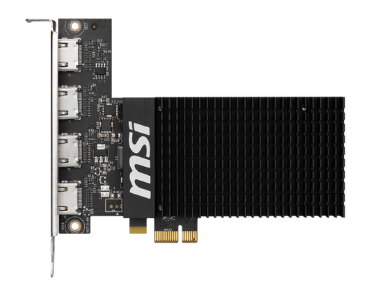 MSI GeForce GT 710 2GB GDDR3 64-Bit 4 HDMI Graphics Card
