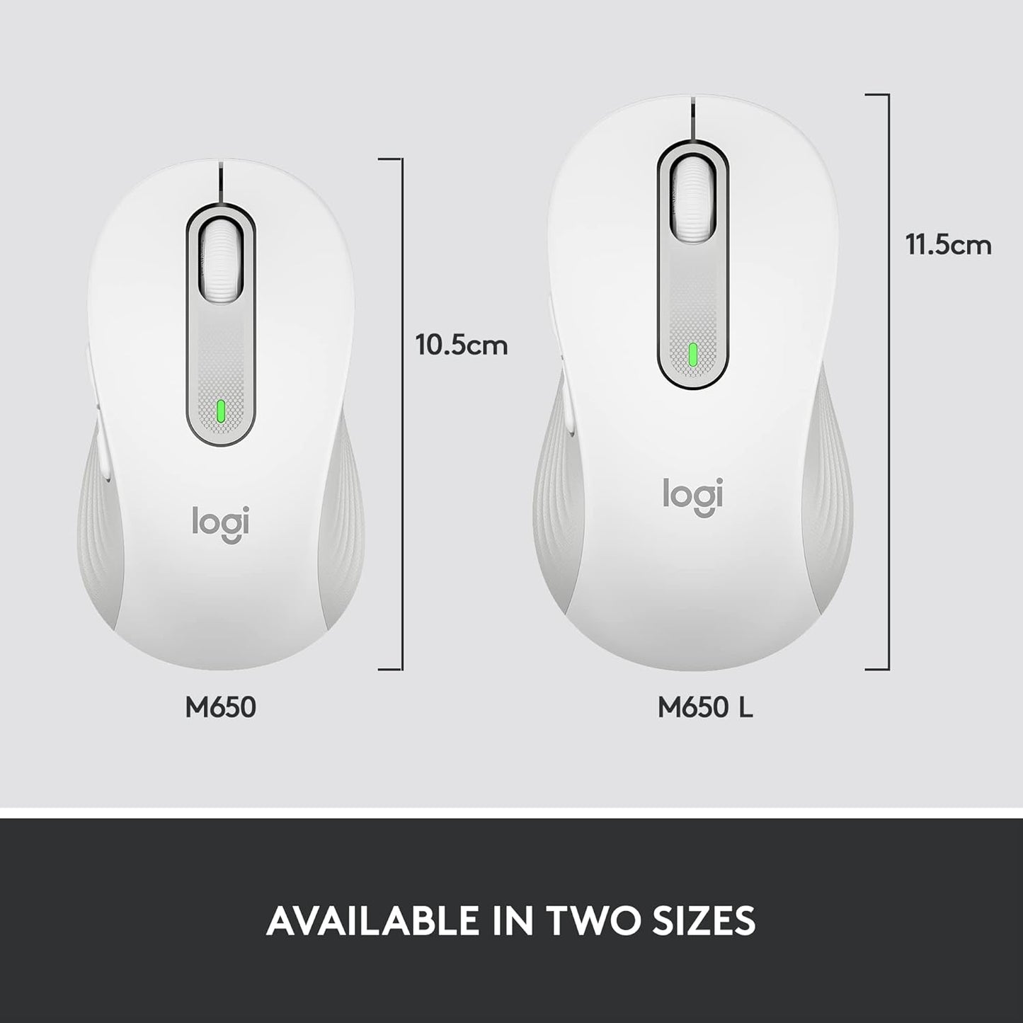 Logitech Signature M650 Optical Wireless Mouse - White