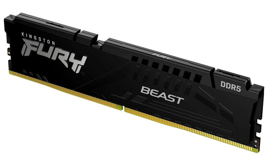 Kingston Fury Beast 32GB DDR5 RAM 6000MHz CL40 UDIMM Gaming Desktop Memory