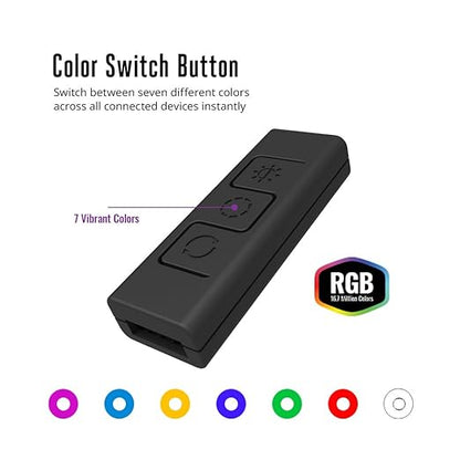 [RePacked] Cooler Master Wired RGB Controller C10L 3 Mode Ideal for RGB Case Coolers and Radiators Fans