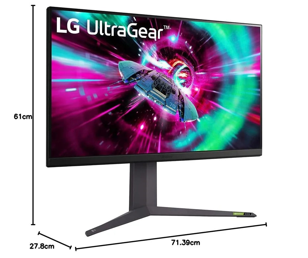 LG UltraGear 32GR93U-B 32" 4K UHD 144Hz 1ms FreeSync Premium Gaming Monitor