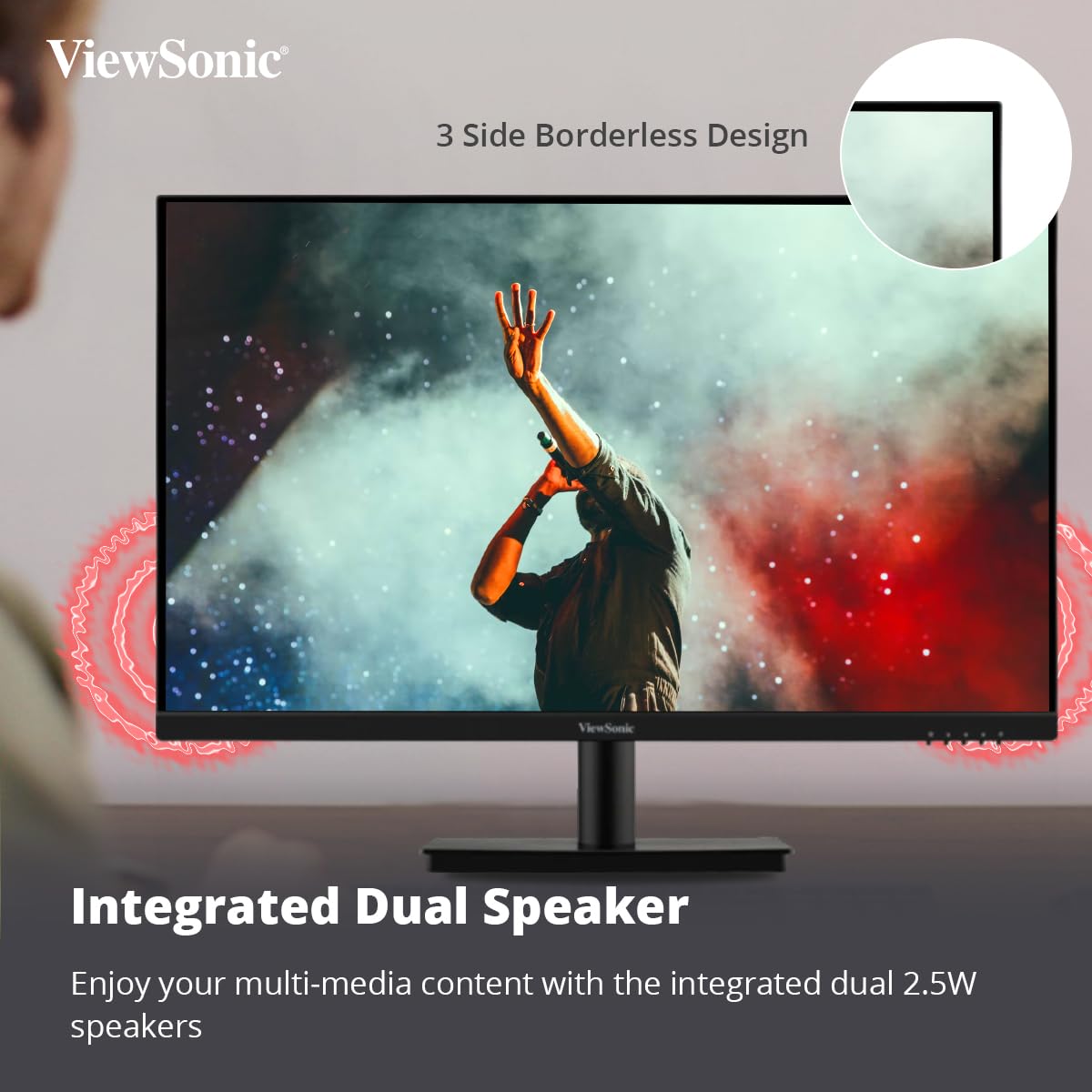 ViewSonic 27" VA2709U-4K 4K UHD IPS Panel USB-C Monitor with Speakers