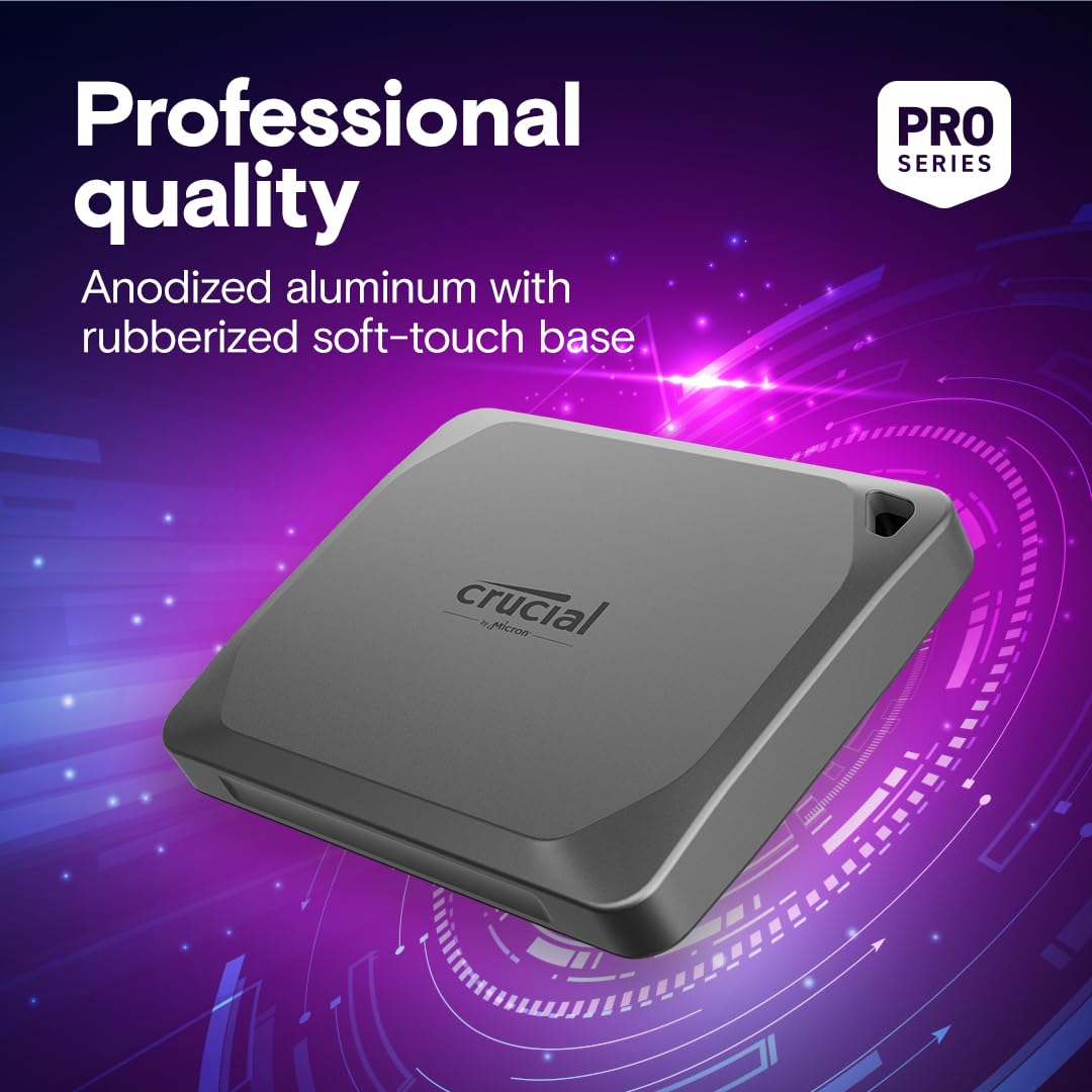 Crucial X9 Pro 4TB USB Type C External Portable Solid State Drive