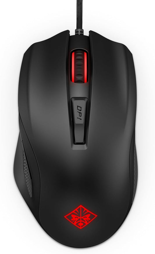 [RePacked]HP OMEN 600 Wired USB Gaming Mouse With Optical Sensor Design - Black
