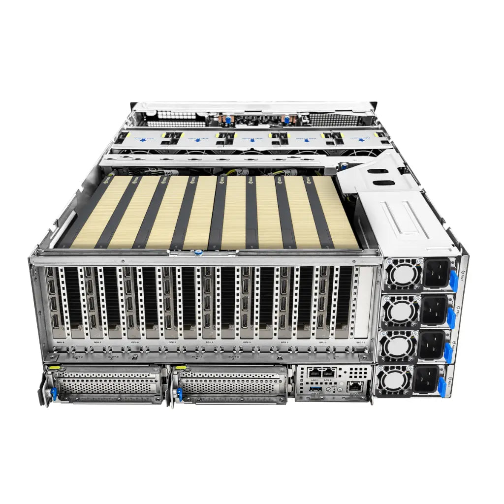 ASUS ESC8000A‑E13P 4U GPU Server with Dual AMD EPYC 9005 Processors, NVIDIA MGX Architecture, 8× 600W Dual‑Slot GPU Support-tpstech.in