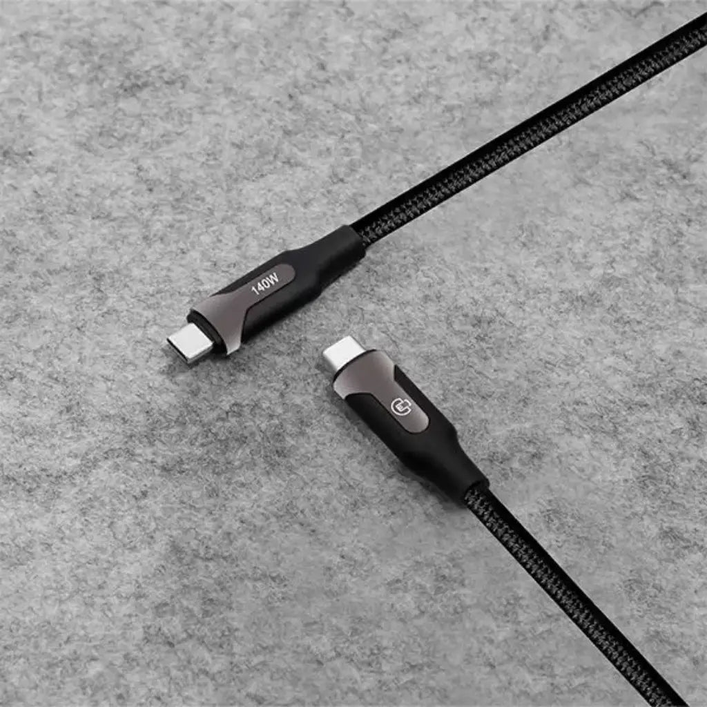 Cadyce CA-CC140 USB-C 3.1 Gen2 Sync & Charge Cable 140W PD 4K@60Hz-tpstech.in