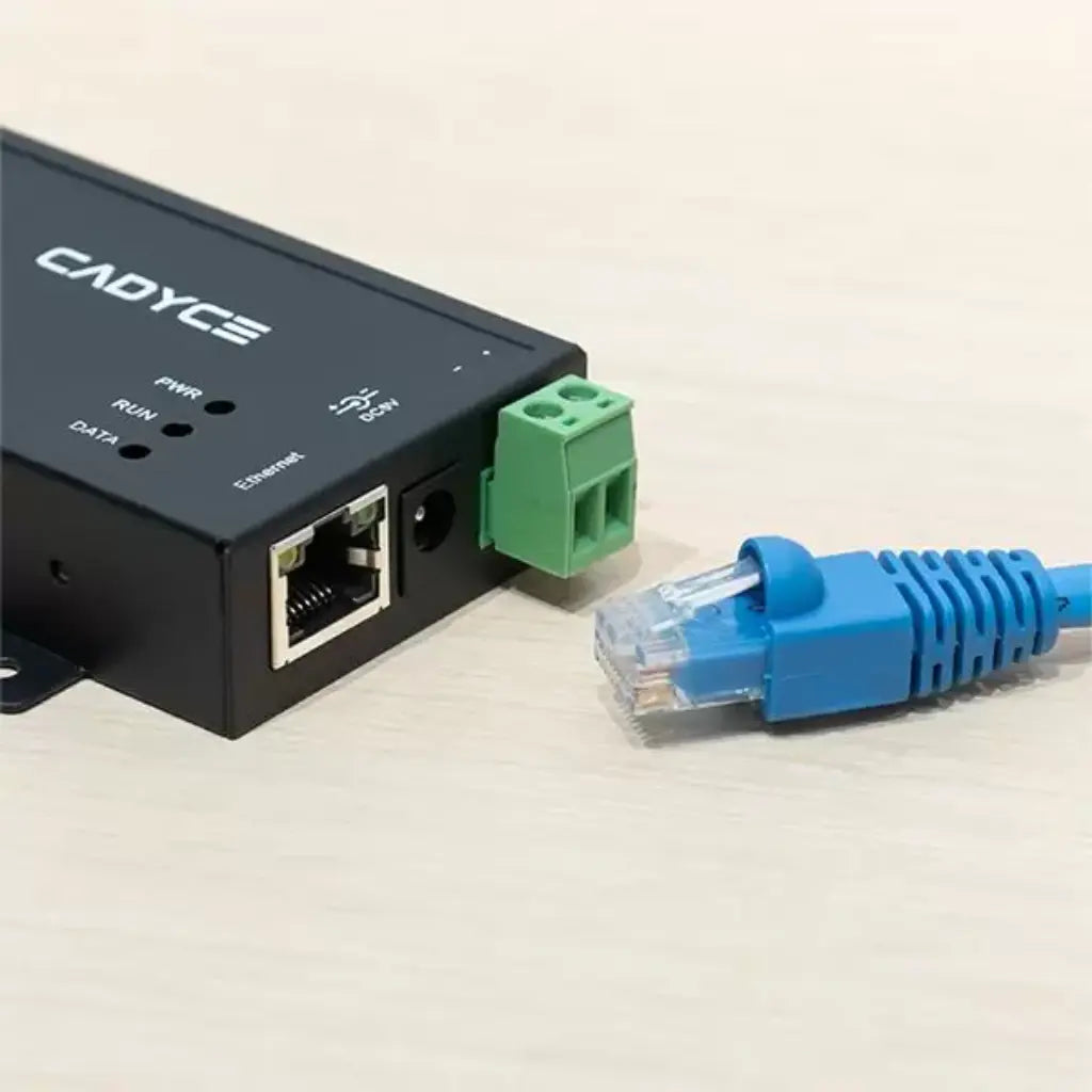 Cadyce CA-RS2RJ RS-232 Serial to 10/100Mbps Ethernet Converter DC 5V Power-tpstech.in
