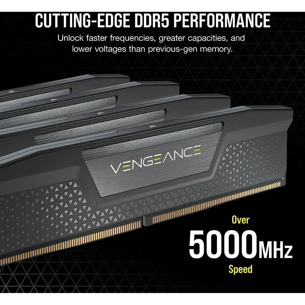 Corsair Vengeance 96GB (4x24GB) DDR5 RAM 5600MHz CL40 Desktop Memory Kit - Black-tpstech.in