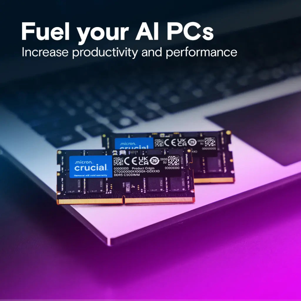 Crucial 24GB DDR5 RAM 6400MHz CL52 262-Pin CSODIMM Laptop Memory-tpstech.in