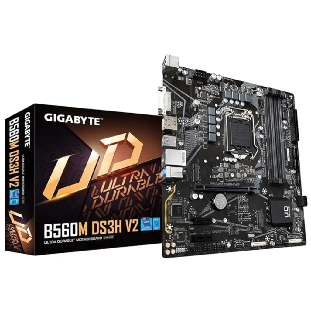 Gigabyte B560M DS3H V2 Intel B560 LGA1200 DDR4 Micro-ATX Motherboard-tpstech.in
